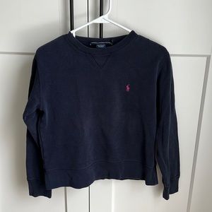 Navy blue Ralph Lauren crew sweatshirt